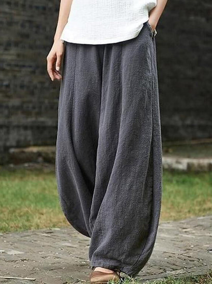 Maggie's Cozy Lantern Trousers - Effortless Elegance