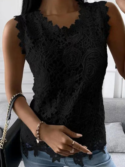 Chic Lace Vest - Stylish Layering Essential