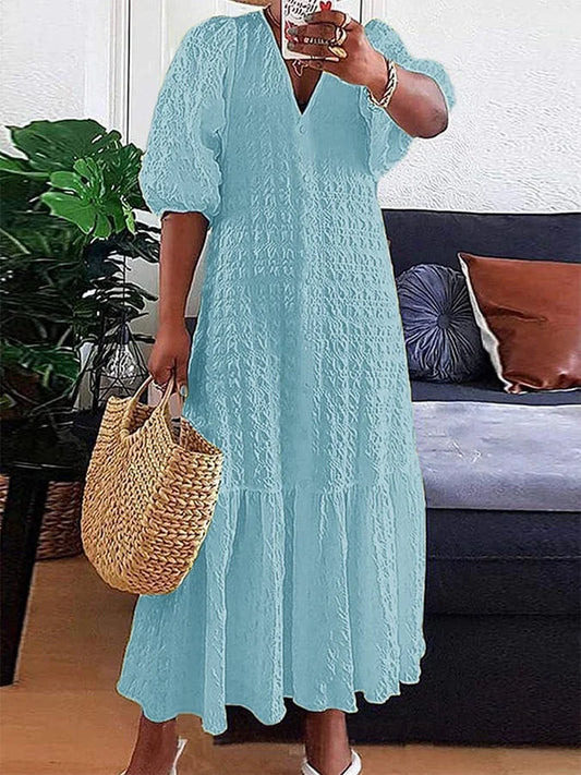 Elaine – Elegant button-down day dress