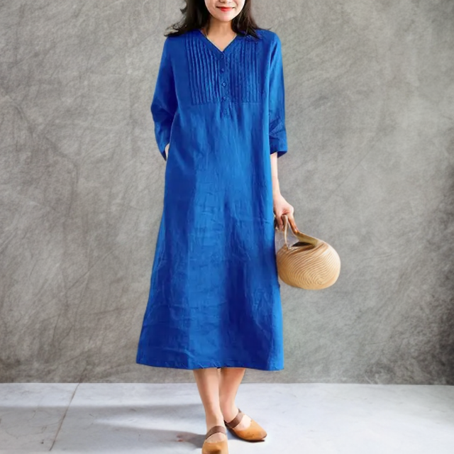 Gemini - Relaxed Casual Dress with Vintage Charm