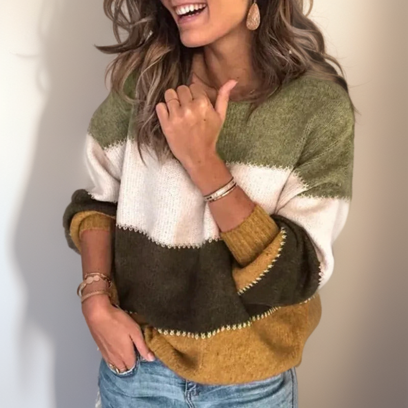 Lianni | Cozy Luxe Striped Sweater