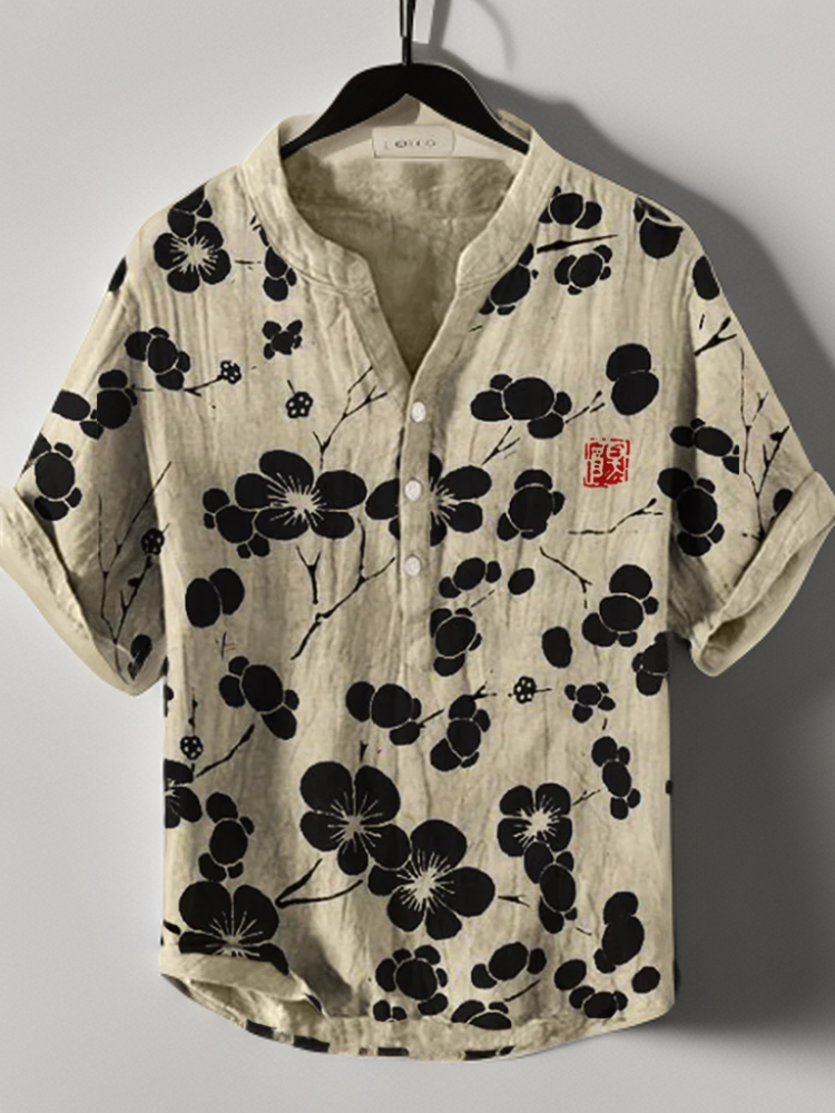 Lina | Japanese Cherry Blossom Elegance Shirt