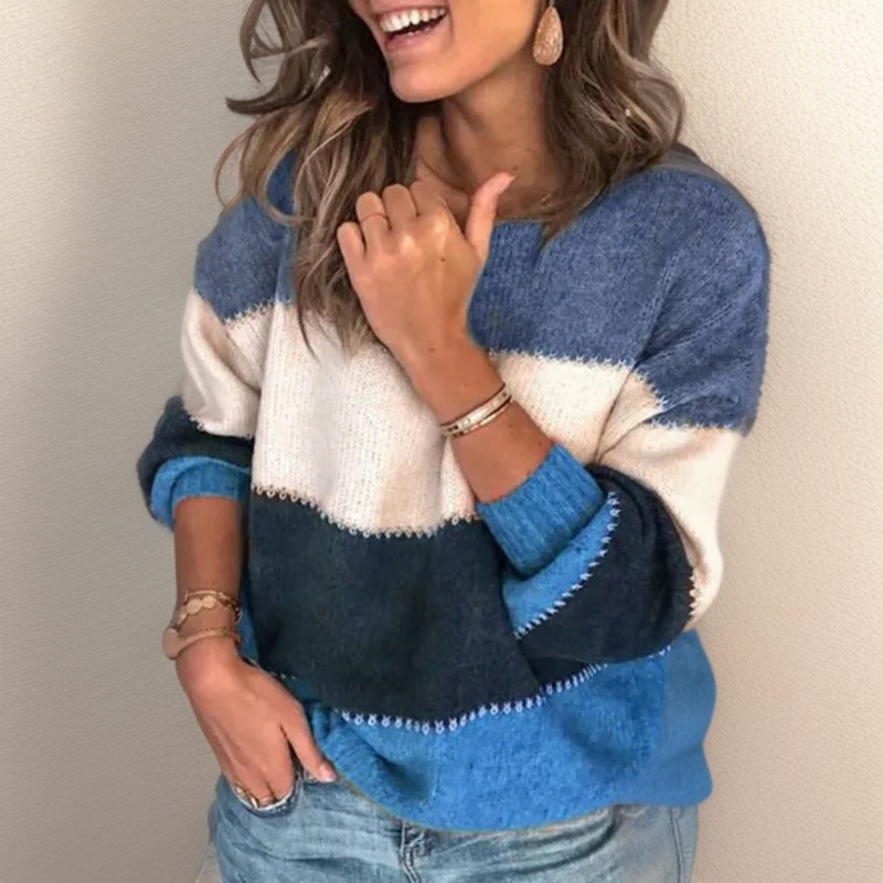 Lianni | Cozy Luxe Striped Sweater