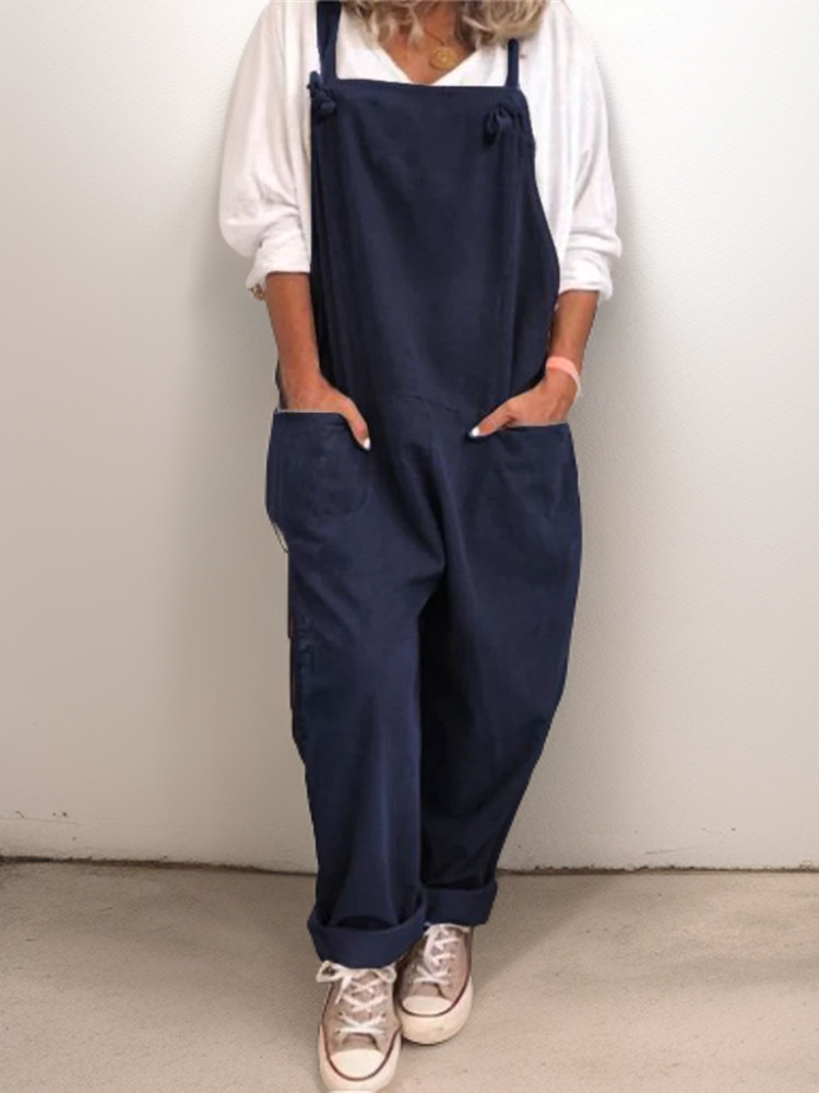 Cocoon Oversized Jumpsuit with Spacious Pockets - The Perfect Blend of Comfort and Style