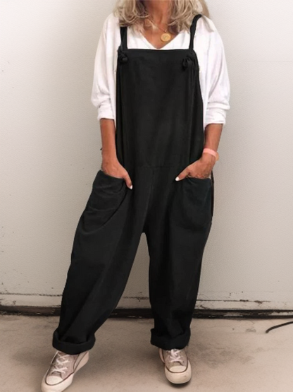 Cocoon Oversized Jumpsuit with Spacious Pockets - The Perfect Blend of Comfort and Style