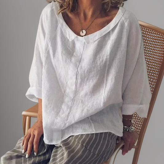 Kadia | Relaxed-Fit Long Sleeve Blouse