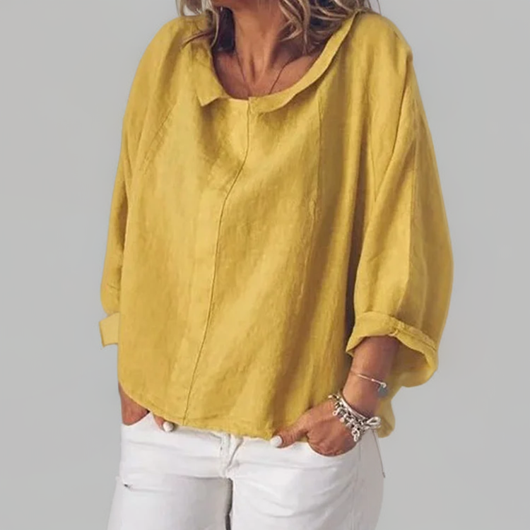 Kadia | Relaxed-Fit Long Sleeve Blouse